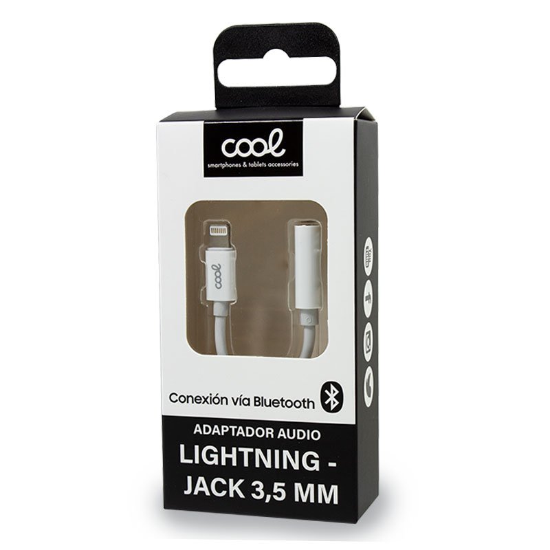 Adaptador Conector Lightning a Jack 3,5 mm (Bluetooth) Universal COOL -  Intelcom Central