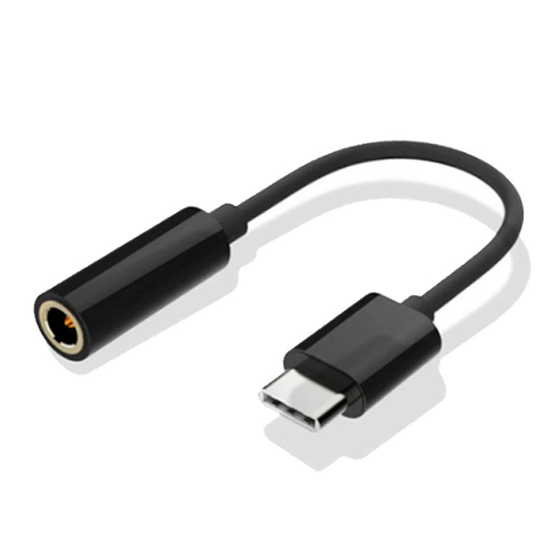 Ewent Adaptador de Audio USB-C a Jack 3.5 Negro
