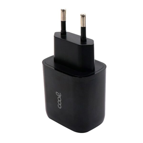 Cargador Red Universal Fast Charger (PD) Dual Tipo-C / USB COOL (20W) Negro - Imagen 5