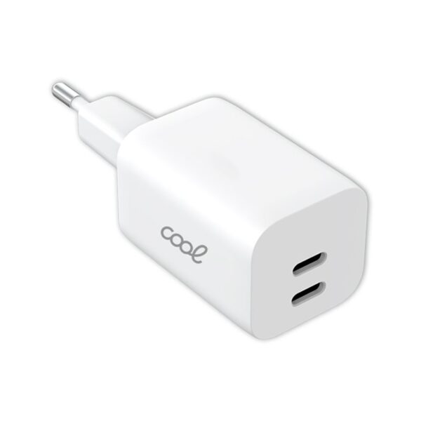 Cargador Red Universal Ultra Fast PD Dual (2 x Tipo-C) COOL (35W) Blanco - Imagen 3