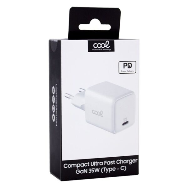 Cargador Red Universal Ultra Fast (PD) Tipo-C COOL (35W) Blanco - Imagen 4