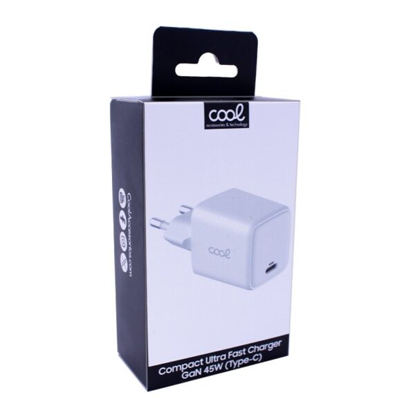 Cargador Red Universal Ultra Fast (PD) Tipo-C COOL (45W) GaN Blanco - Imagen 5