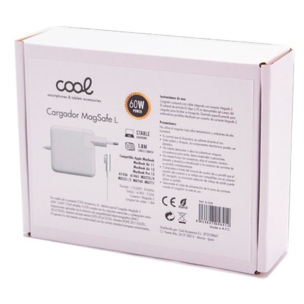Cargador Universal Red COOL Para Apple Macbook MagSafe L (60w) - Imagen 6