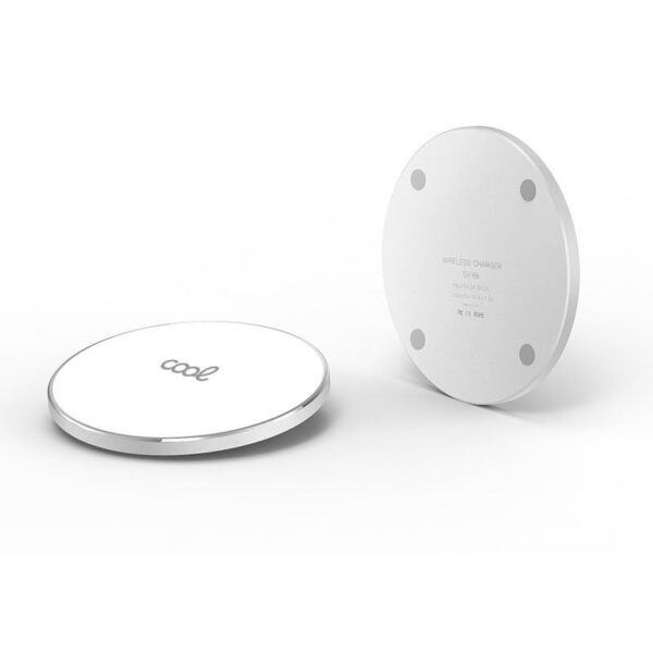 Dock Base Cargador Smartphones Inalámbrico Qi Universal COOL (Carga Rápida) Blanco - Imagen 4