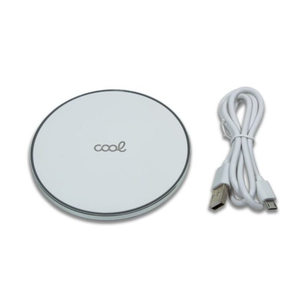 Dock Base Cargador Smartphones Inalámbrico Qi Universal COOL (Carga Rápida) Blanco - Imagen 5