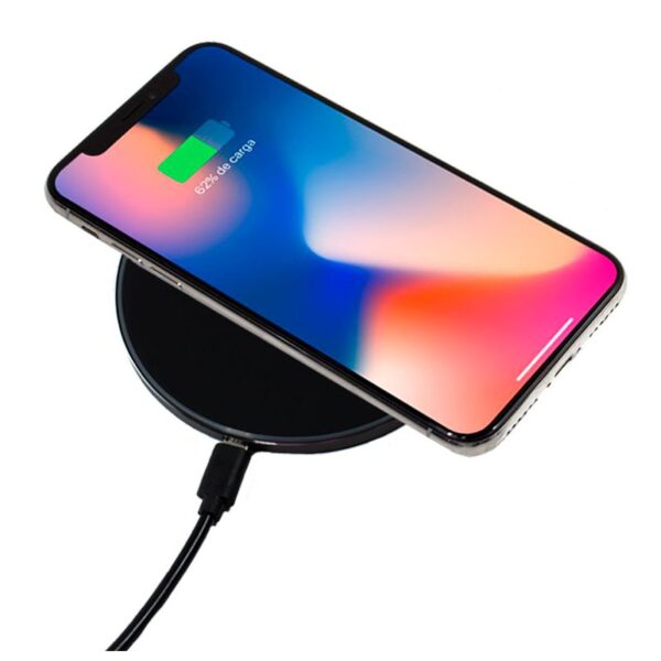 Dock Base Cargador Smartphones Inalámbrico Qi Universal COOL (Carga Rápida) Negro - Imagen 2