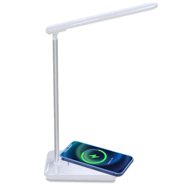 Lámpara LED con Base Carga Inalámbrica Qi COOL Fold Blanco - Imagen 2