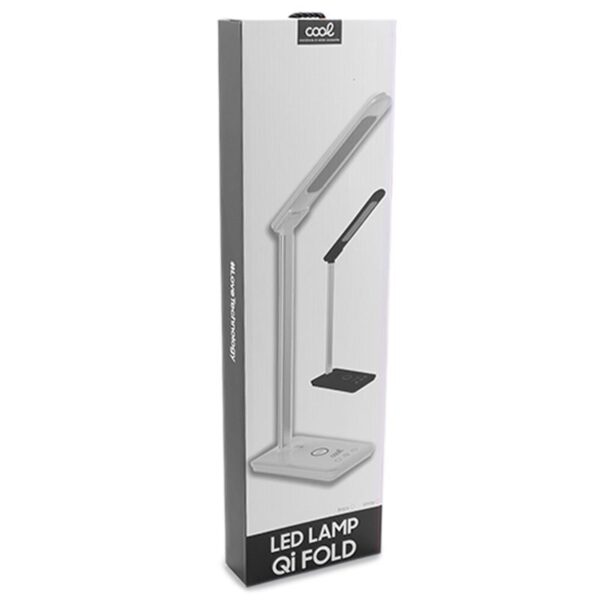 Lámpara LED con Base Carga Inalámbrica Qi COOL Fold Blanco - Imagen 4