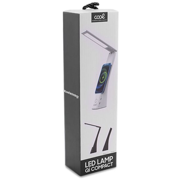 Lámpara LED con Base Qi Carga Inalámbrica COOL Compact Blanco - Imagen 4